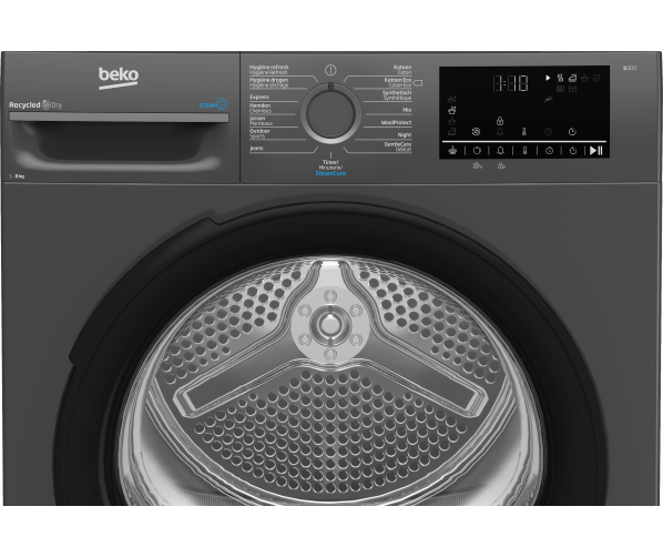 Beko BM3T3824A zuinige warmtepomp droger - antraciet