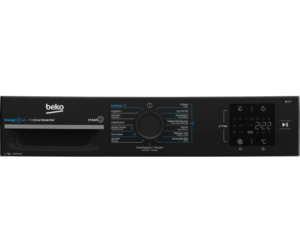 Beko BM3WFU3741B wasmachine met StainExpert vlekken functie