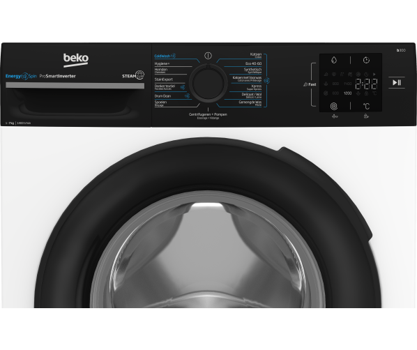 Beko BM3WFU3741B wasmachine met StainExpert vlekken functie