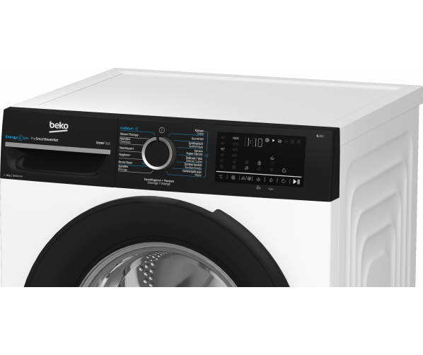 Beko BM3WFU4861B wasmachine met SteamCare - wit
