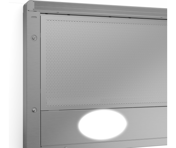 Verlichting boven kookplaat via Beko vlakscherm afzuigkap CTB6250X
