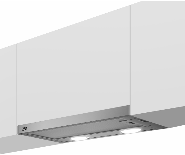 Beko CTB 6407 X inbouw afzuigkap - roestvrijstaal