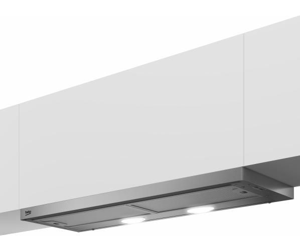 Uitschuifbare afzuigkap Beko CTB 9250 X voor montage onder keukenkast