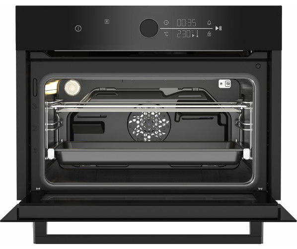 Beko BBCM17400B inbouw oven met Steamfinish - nis 45 cm - zwart