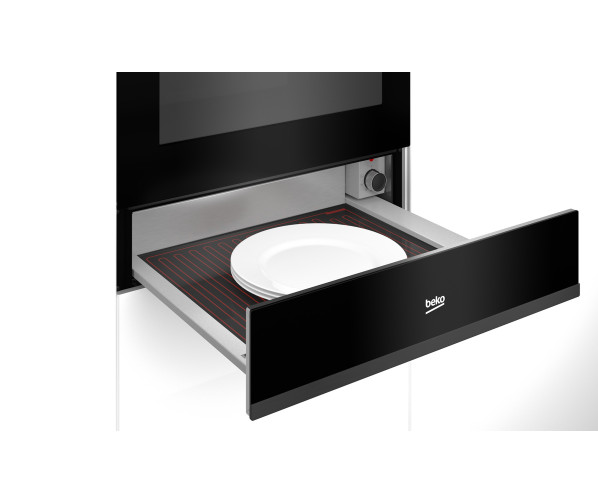 Beko BDRW 11400 FDX inbouw warmhoudlade - dark steel