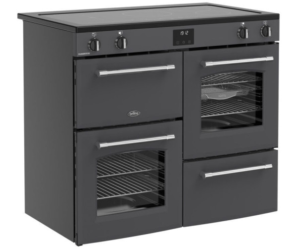 Luxe inductiefornuis 100 cm Belling FARMHOUSE 100Ei ANT met klassieke uitstraling
