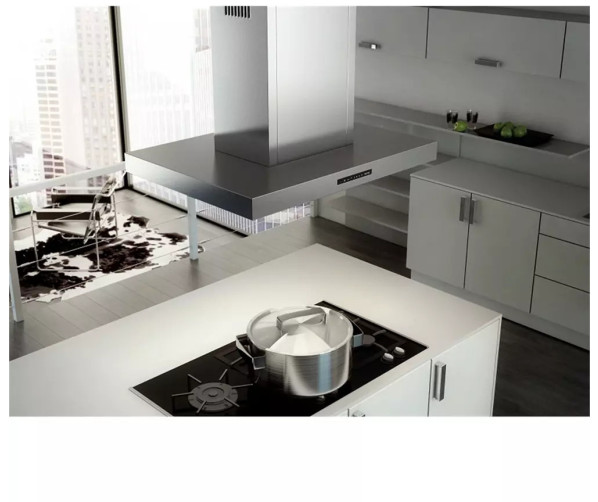 BERBEL afzuigkap eiland BIH 90 BL WIT (Afzuigkap)