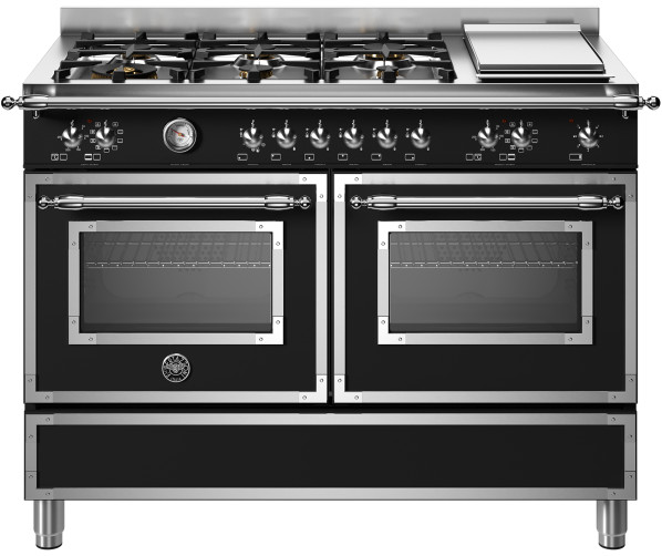 Bertazzoni HER126G2ENET is een 120 cm. breed fornuis uit de heritage serie