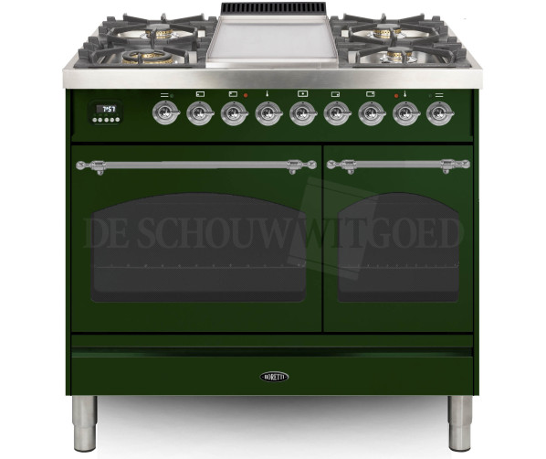 Boretti VFPNR94GRG fornuis groen