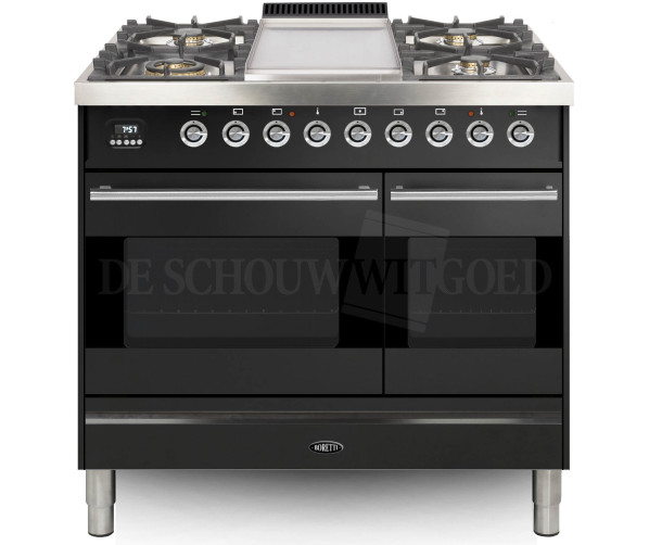 Boretti VFPS94ANG fornuis gasoven antraciet