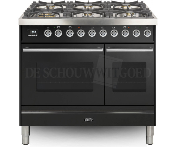 Boretti VP946ANG fornuis gasoven antraciet