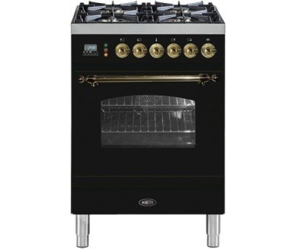 Boretti VPN64ZWG fornuis gasoven zwart