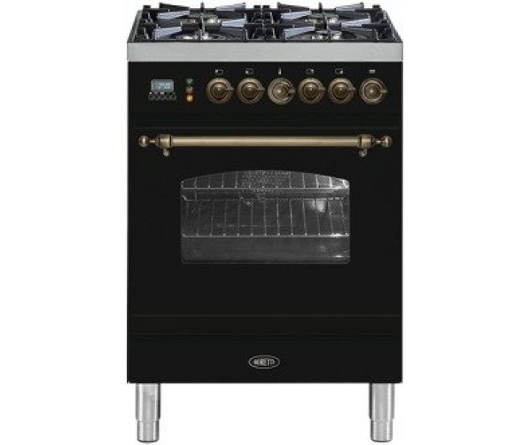 Boretti VPNO64ZWG fornuis gasoven zwart