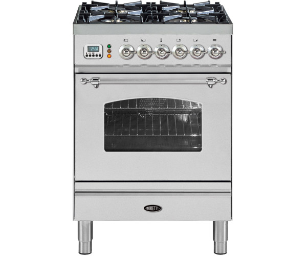 Boretti VPNR64IXG fornuis gasoven roestvrijstaal