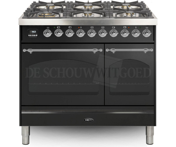 Boretti VPNR946ANG fornuis gasoven antraciet