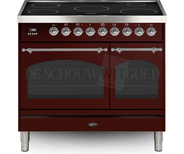 Boretti VPNRI94RB inductie fornuis rood