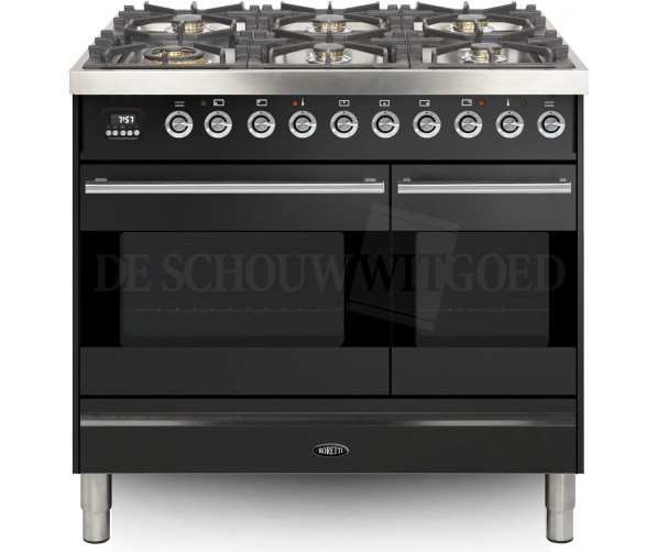 Boretti VPS946ANG fornuis gasoven antraciet