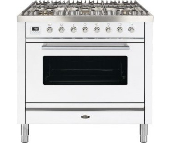 Boretti VT96WTG fornuis gasoven wit