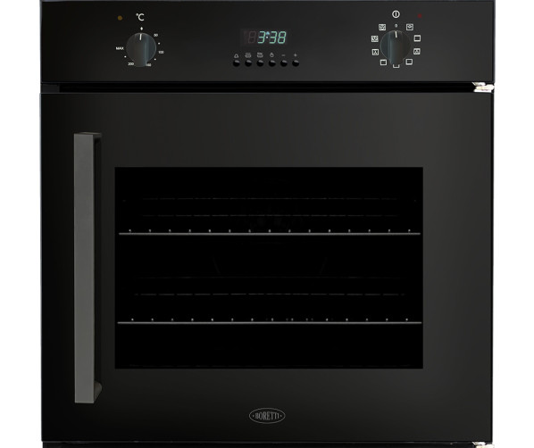 Boretti BPMDN60ZWR inbouw oven met draaideur - zwart - rechtsdraaiend
