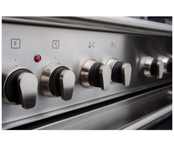 Boretti CFBG902IX2 gas fornuis roestvrijstaal - dubbele oven