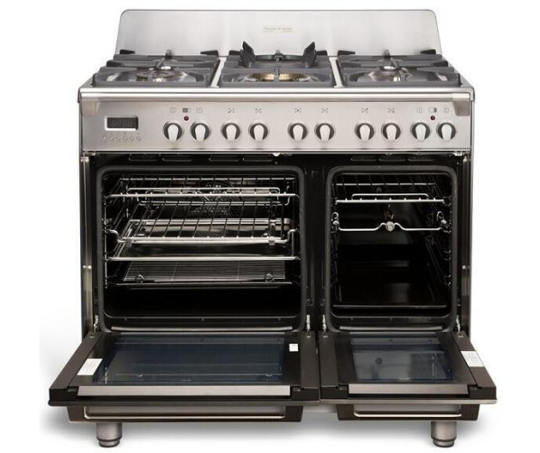 Boretti CFBG902IX2 gas fornuis roestvrijstaal - dubbele oven