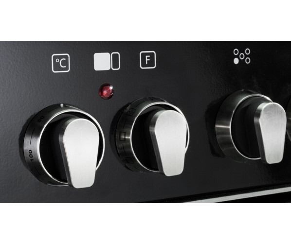 Boretti CFBG902ZW3 gas fornuis zwart - dubbele oven