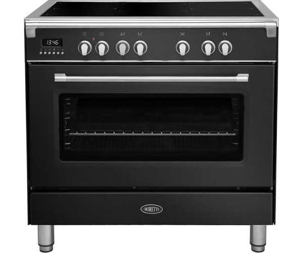 Boretti CFBI9015ZW2 inductie fornuis met flex - zwart