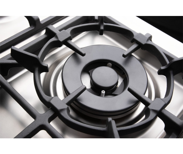Boretti MFBG902IX/2 fornuis met dubbele oven - rvs - Milano