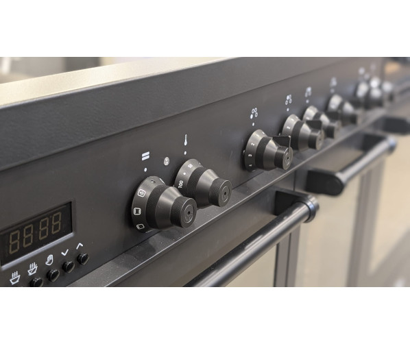 Boretti MLI94DMAT inductie fornuis met dubbele oven - antraciet
