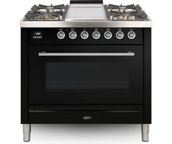 Boretti VFP93ZW fornuis zwart