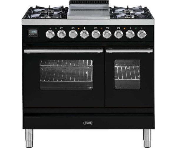 Boretti VFP94ZW fornuis zwart