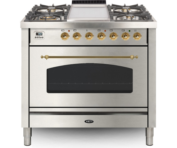 Boretti VFPN93IX rvs fornuis