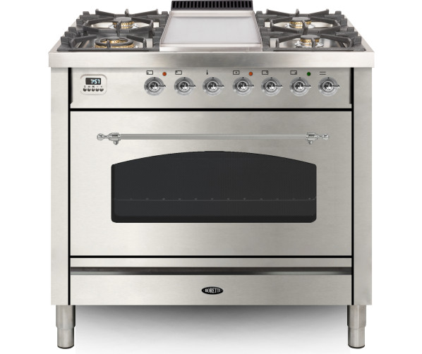 Boretti VFPNR93IX rvs fornuis