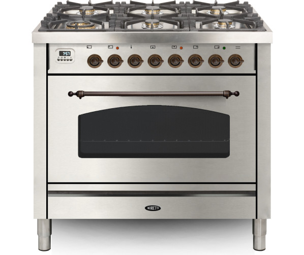 Boretti VPNO96IX rvs fornuis