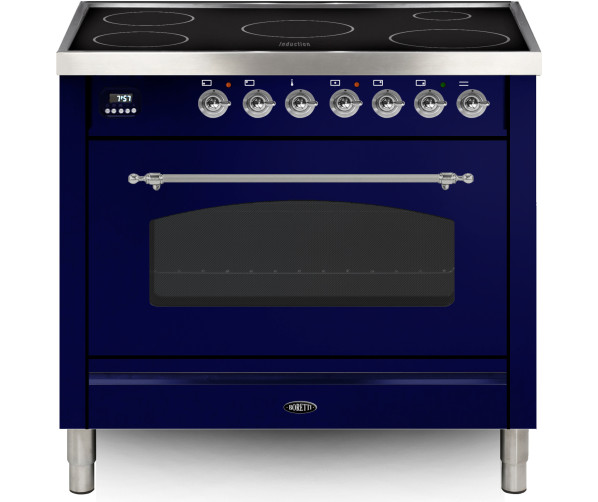 Boretti VPNRI93BL inductie blauw fornuis