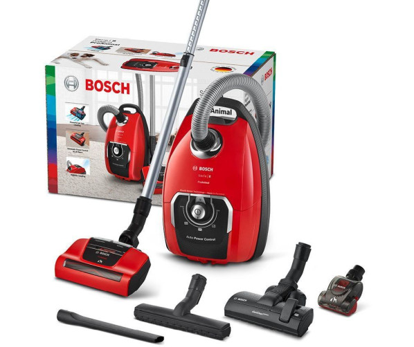 BOSCH stofzuiger rood ProAnmial BGB8PET1