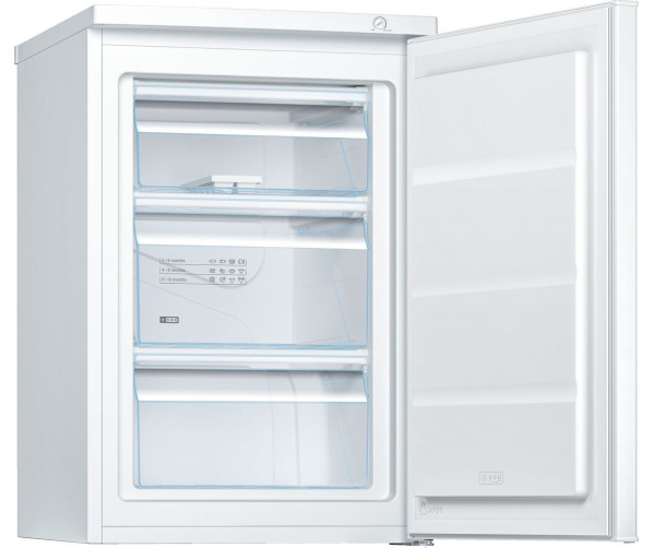 De Bosch GTV15NW3A is een vriezer met 3 transparante lades