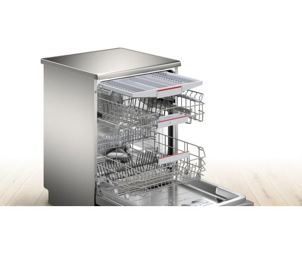 Bosch SMS6TCI00E vrijstaande vaatwasser met energieklasse A - rvs-look