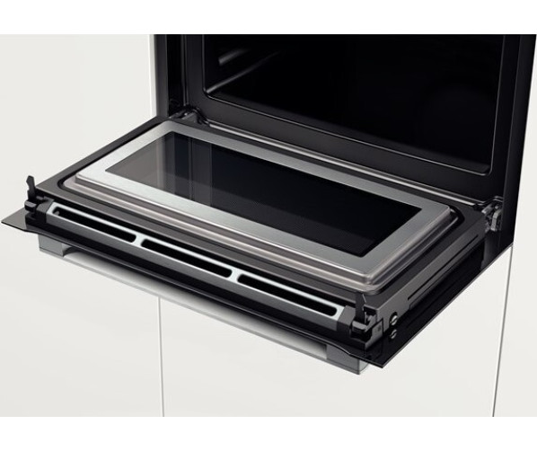 de ovendeur van de Bosch CMG636NS2 oven met magnetron