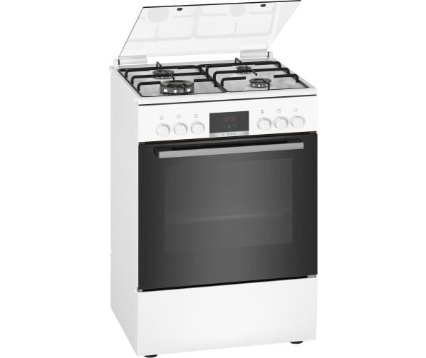 Bosch HXN391H20N wit gas fornuis - 60 cm. breed