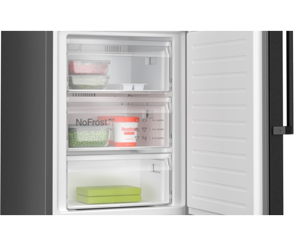 Bosch KGN39OXBT blacksteel koelkast - nofrost