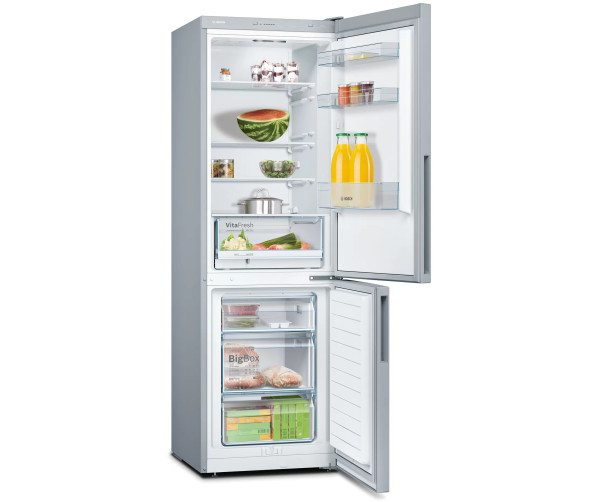 Bosch KGV362LEA vrijstaande koelkast - rvs-look