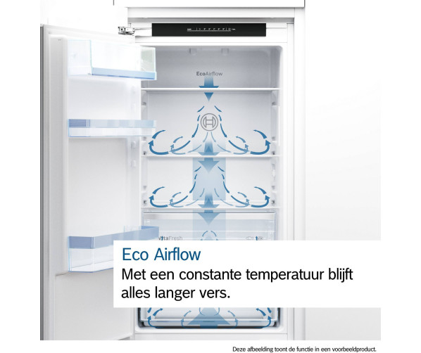 Bosch KIN86NSE0 inbouw koelkast - nis 178 cm. - sleepdeur