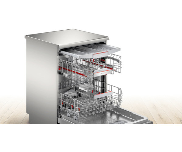 Bosch SMS6ZCI08E vaatwasser rvs-look met besteklade