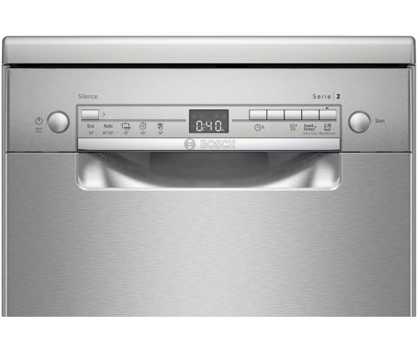 Bosch SRS2HKI59E smalle 45 cm. brede vaatwasser - rvs-look
