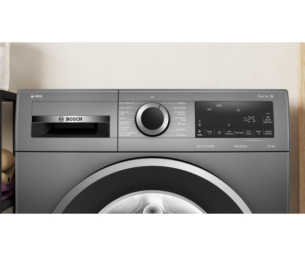 Bosch WGG244FINL wasmachine - cast iron grey grijs