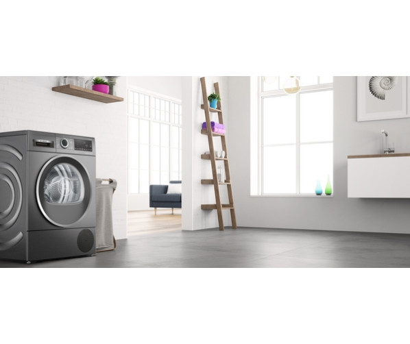 Bosch WQG235DINL warmtepomp droger in kleur cast iron grey