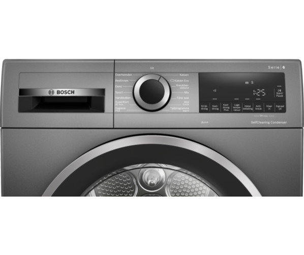 Bosch WQG235DINL warmtepomp droger in kleur cast iron grey