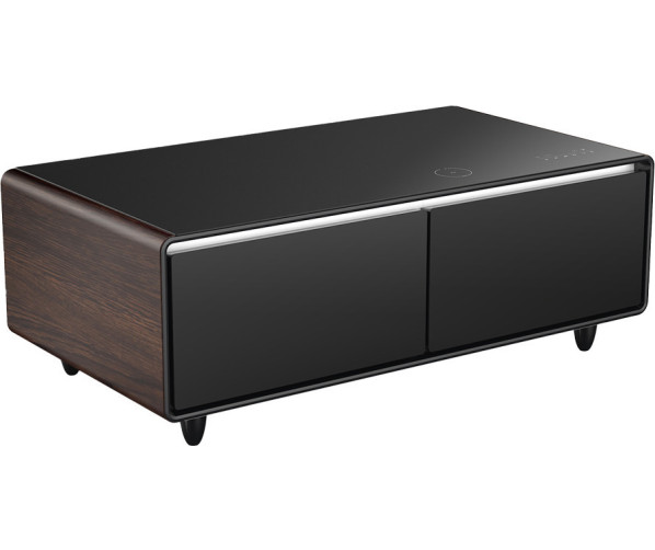 CASO Sound & Cool Hout salon tafel met koellades, speakers en draadloos opladen telefoon