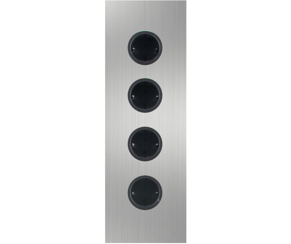 Caressi 4ST36 Rvs energiezuil - 4-voudig